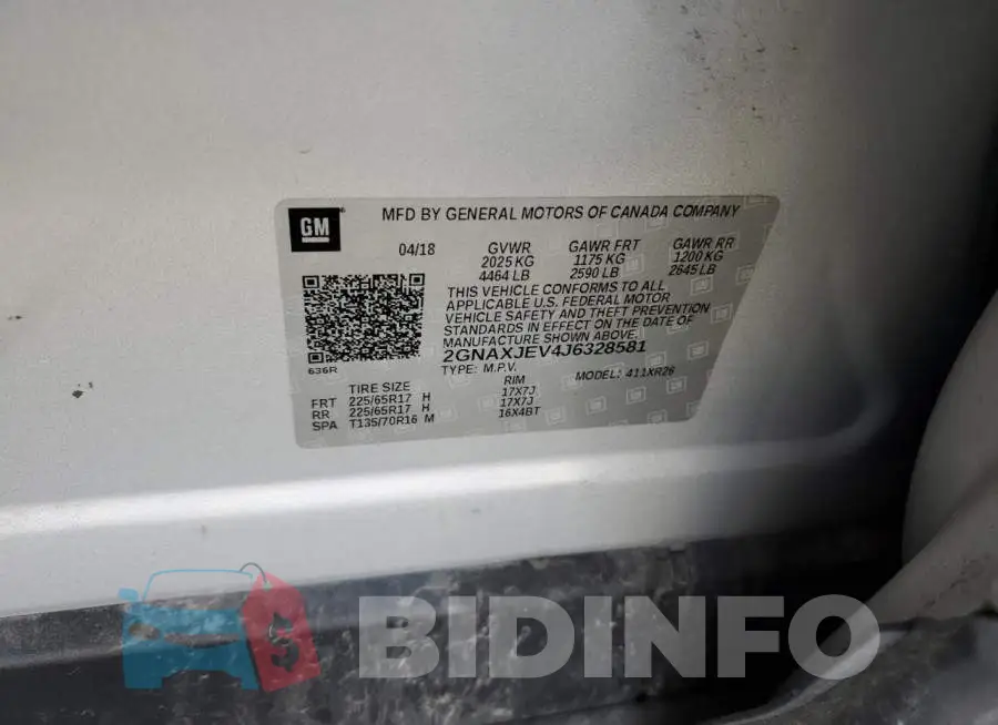 2GNAXJEV4J6328581 Photo# 13