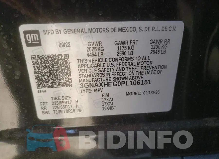 3GNAXHEG0PL106151 Photo# 14