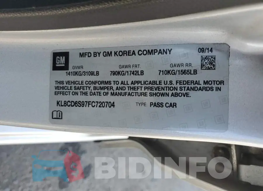 KL8CD6S97FC720704 Photo# 12