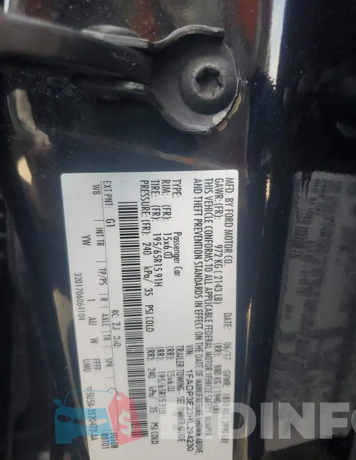 1FADP3E23HL294230 Photo# 12