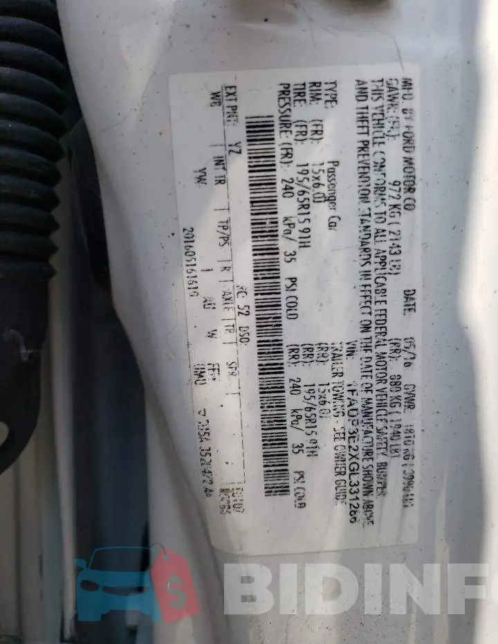 1FADP3E2XGL331286 Photo# 13
