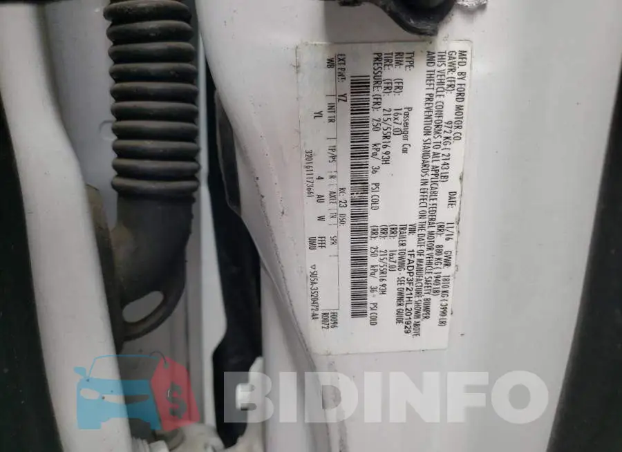 1FADP3F21HL201929 Photo# 12