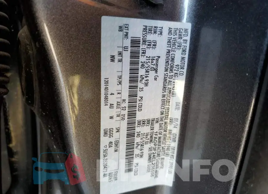 1FADP3F24EL236556 Photo# 12