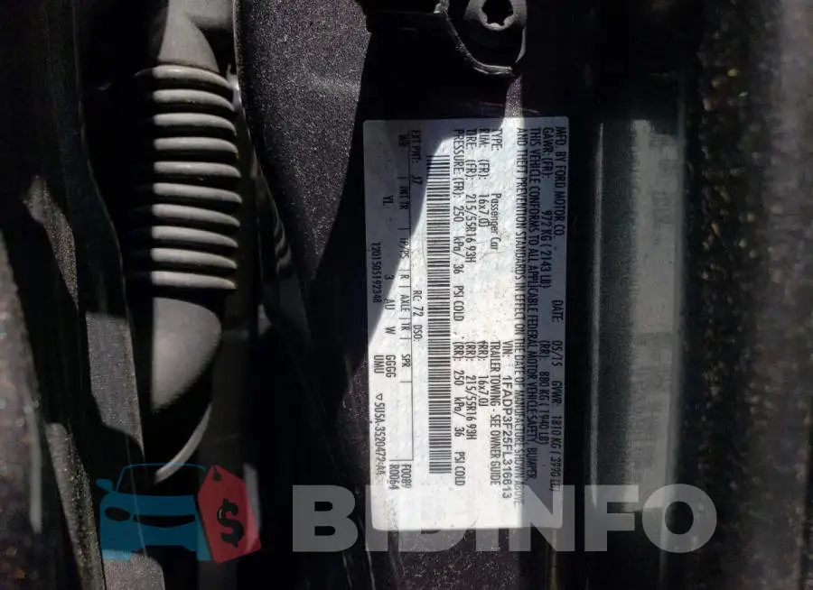 1FADP3F25FL316613 Photo# 12