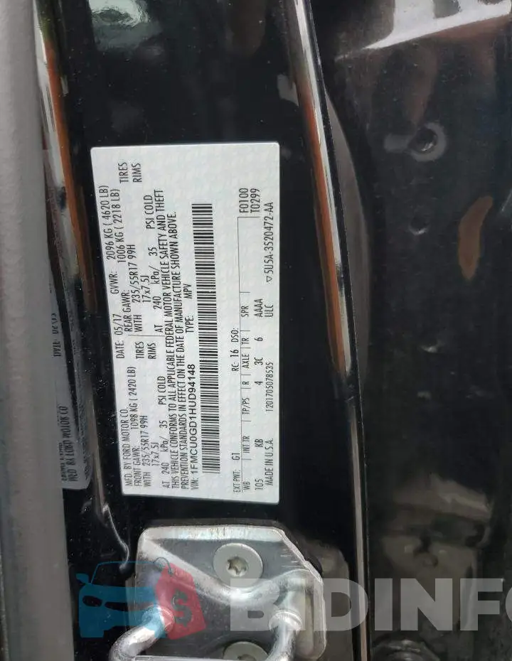 1FMCU0GD1HUD94148 Photo# 12