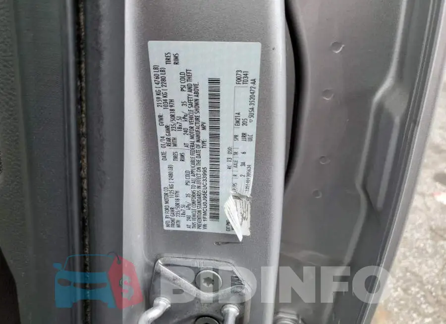 1FMCU0J95EUC33995 Photo# 13