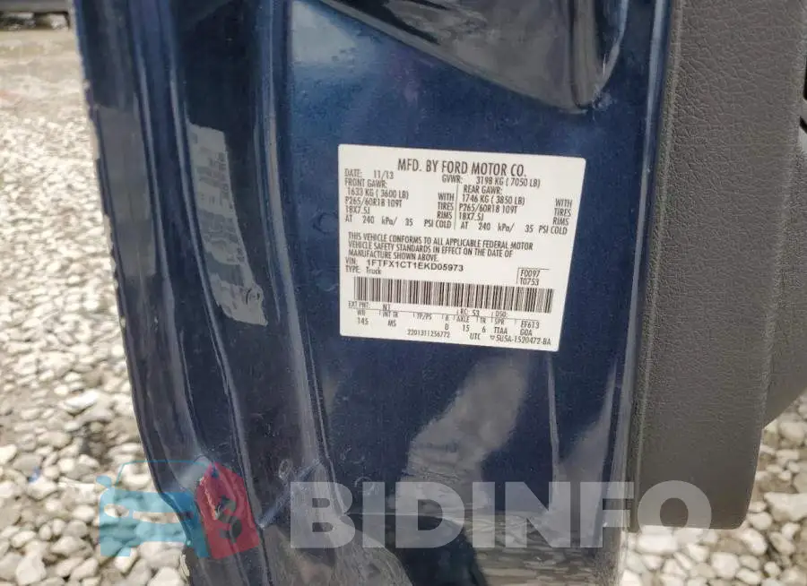 1FTFX1CT1EKD05973 Photo# 13