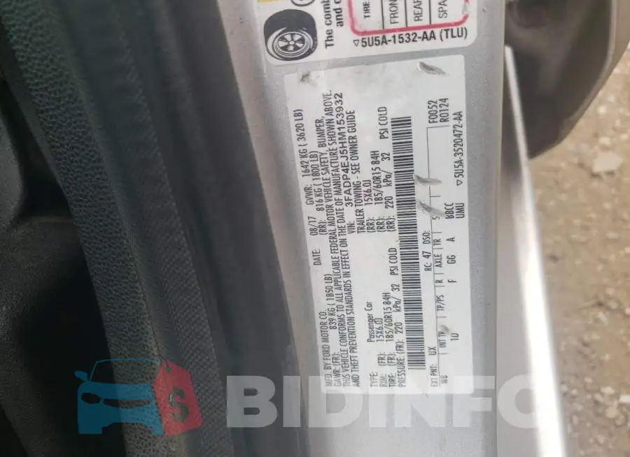 3FADP4EJ5HM153932 Photo# 12