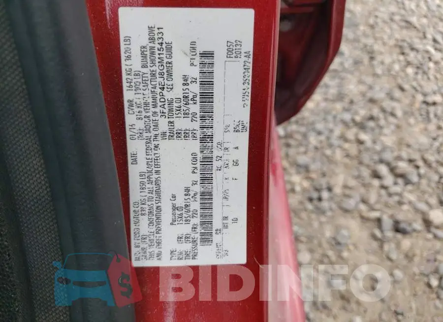 3FADP4EJ8GM154331 Photo# 12