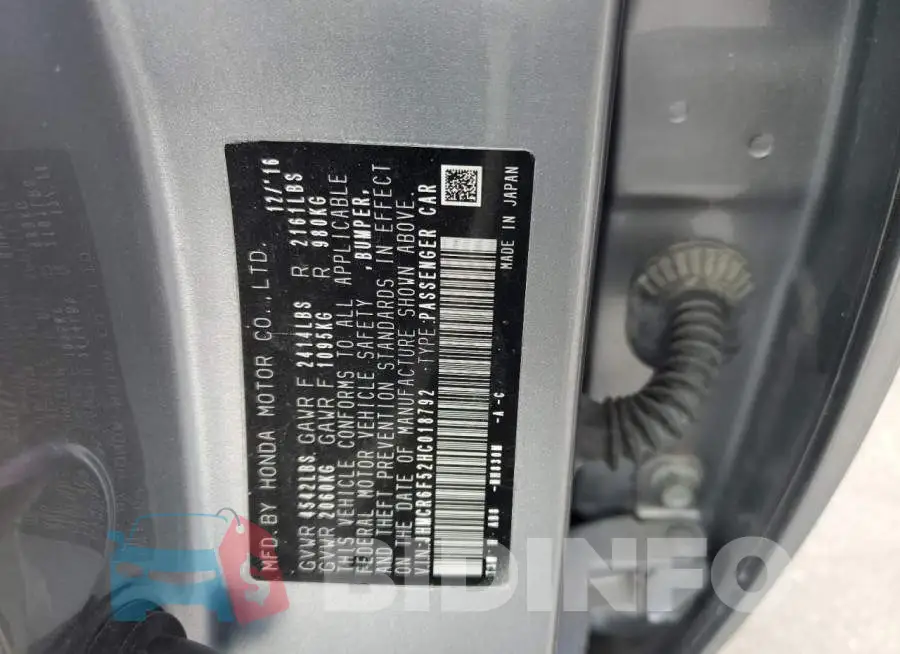 JHMCR6F52HC018792 Photo# 12