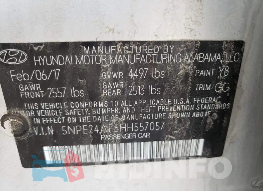 5NPE24AF5HH557057 Photo# 13
