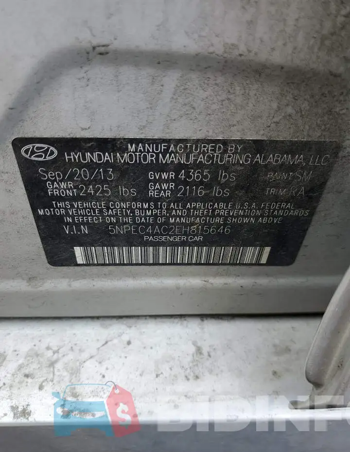 5NPEC4AC2EH815646 Photo# 12