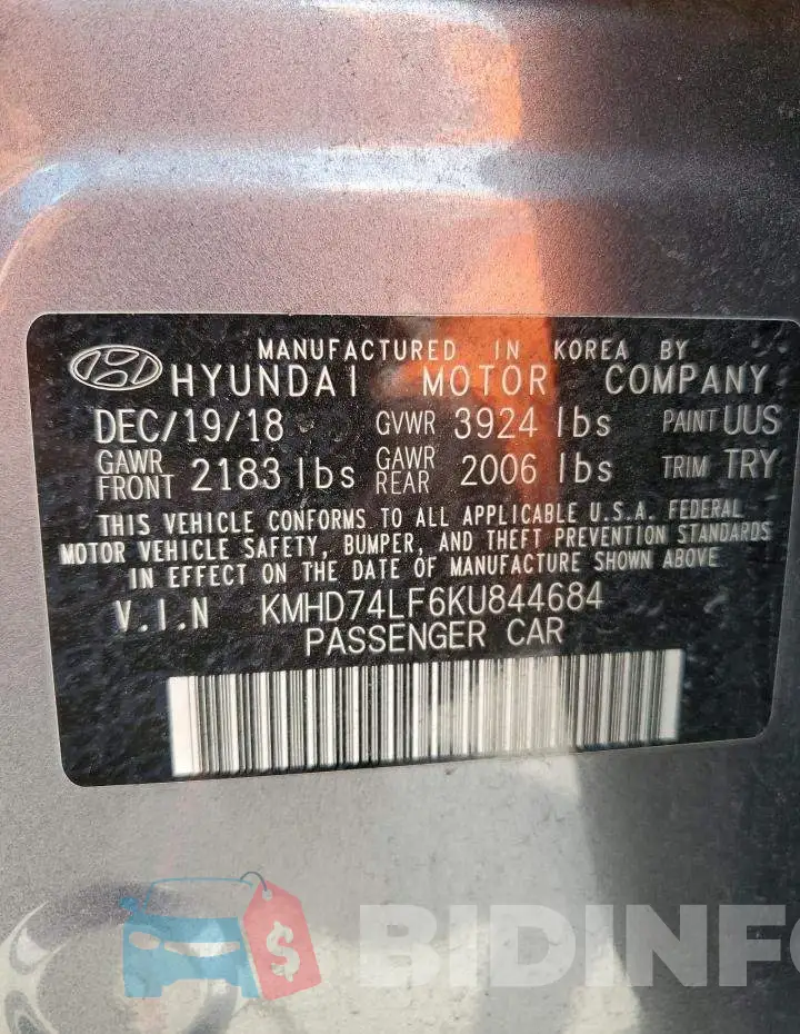 KMHD74LF6KU844684 Photo# 12