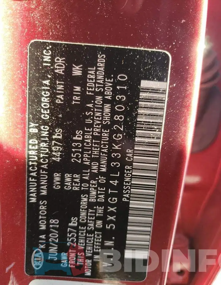 5XXGT4L33KG280310 Photo# 13