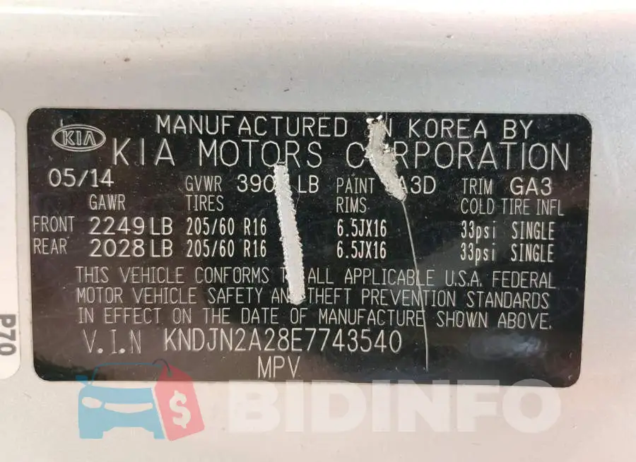 KNDJN2A28E7743540 Photo# 12