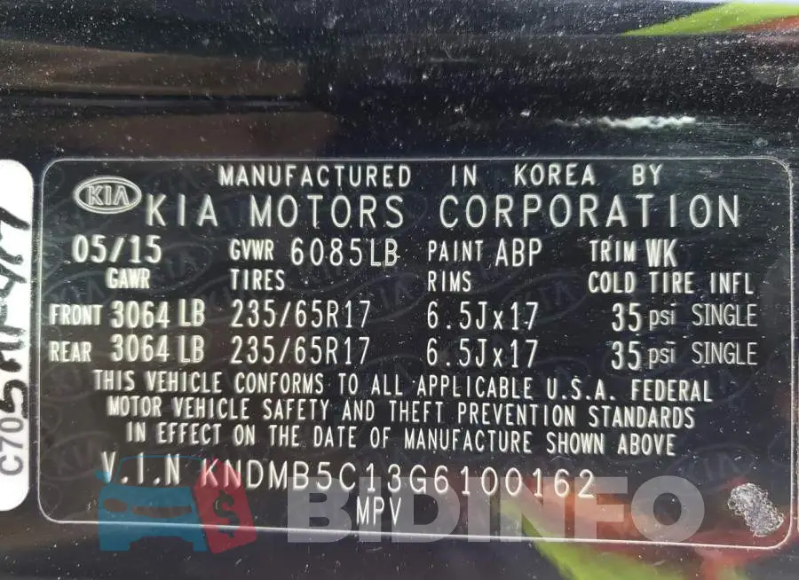 KNDMB5C13G6100162 Photo# 14