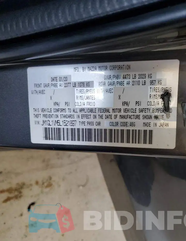 JM1GL1VM5L1521897 Photo# 12