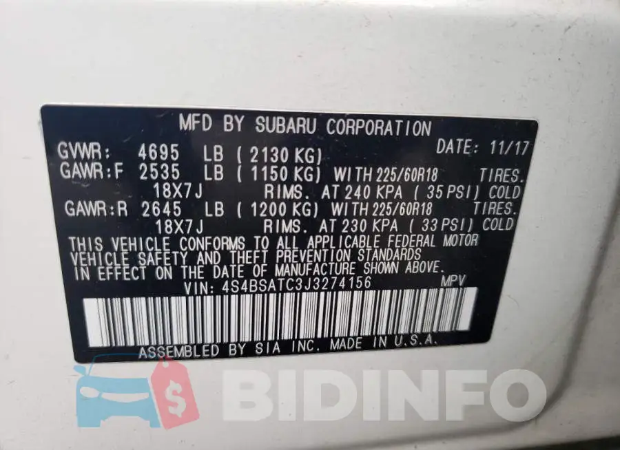 4S4BSATC3J3274156 Photo# 12