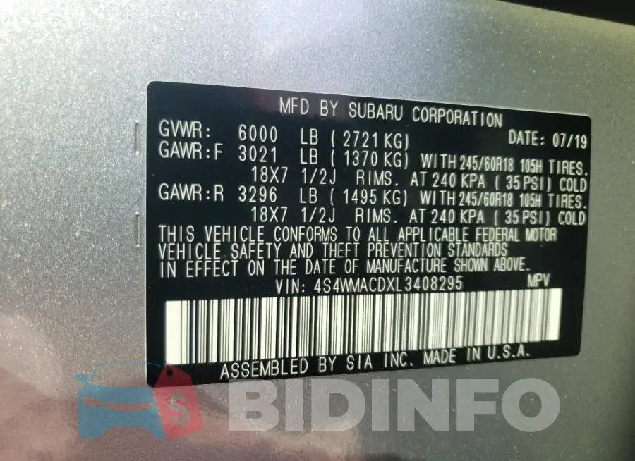 4S4WMACDXL3408295 Photo# 13