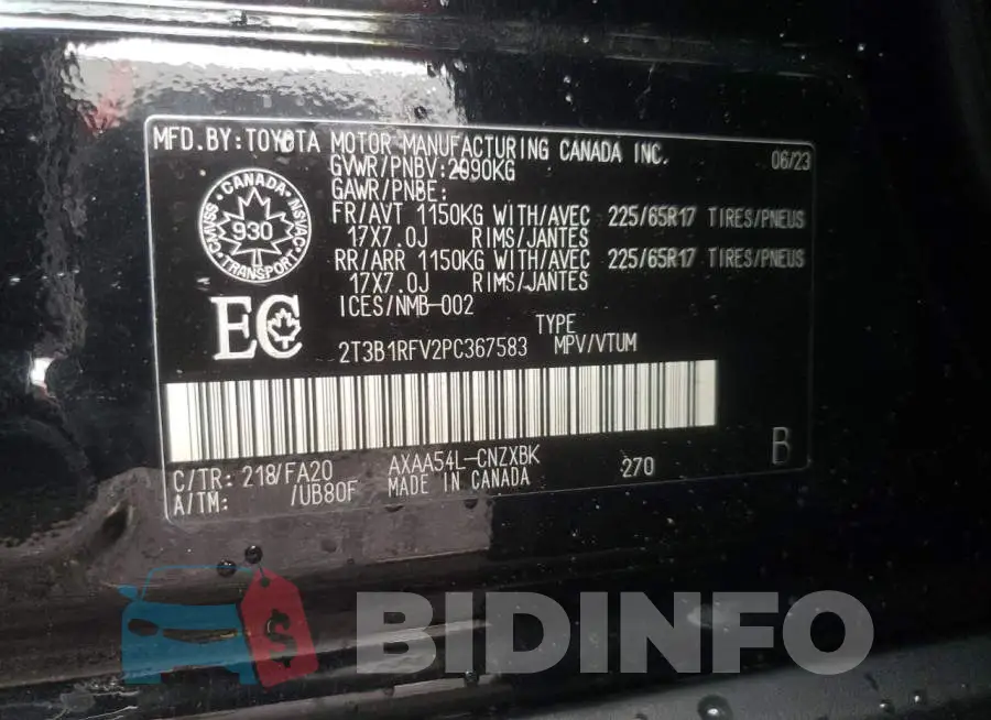 2T3B1RFV2PC367583 Photo# 13