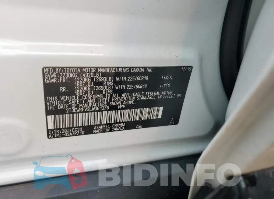 2T3EWRFV2LW061376 Photo# 13