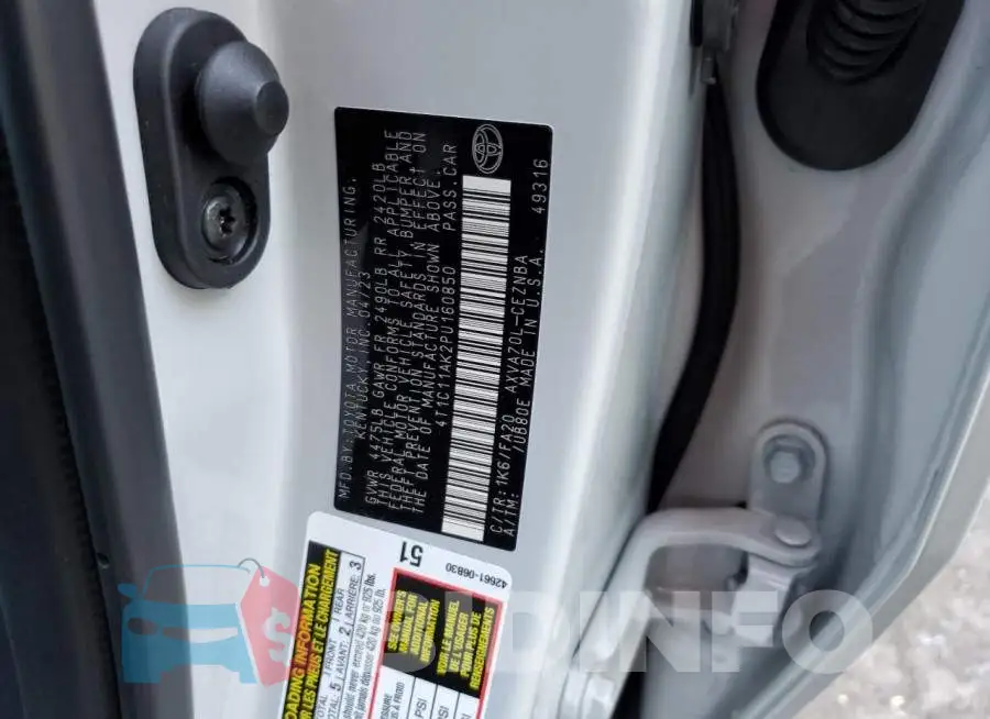 4T1C11AK2PU160850 Photo# 12