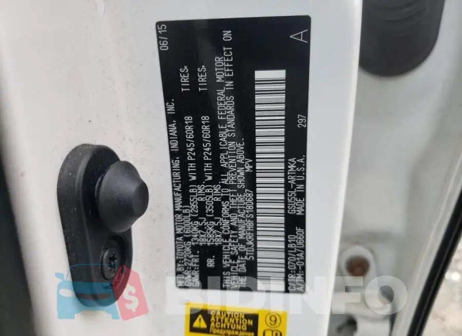 5TDJKRFH8FS180687 Photo# 14