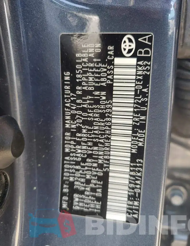 5YFBURHE2HP682995 Photo# 13