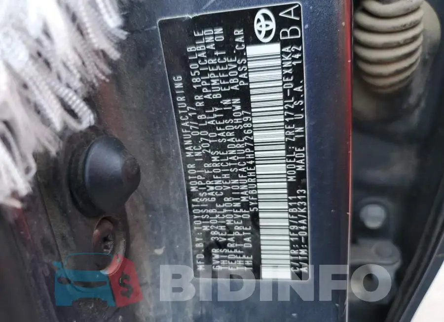 5YFBURHE4HP726897 Photo# 12