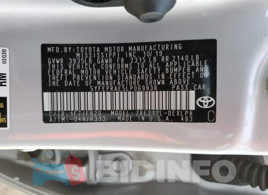 5YFEPRAE5LP069938 Photo# 12
