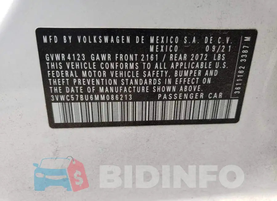 3VWC57BU6MM086213 Photo# 12