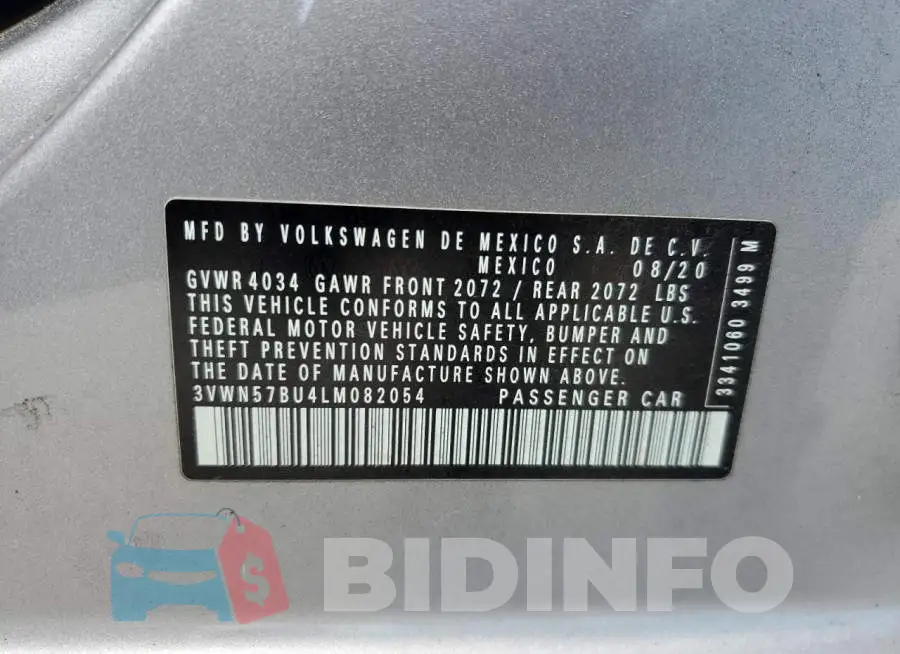 3VWN57BU4LM082054 Photo# 12