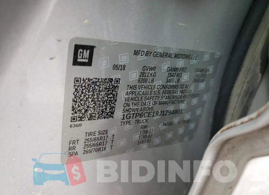 1GTP6CE19J1294901 Photo# 12