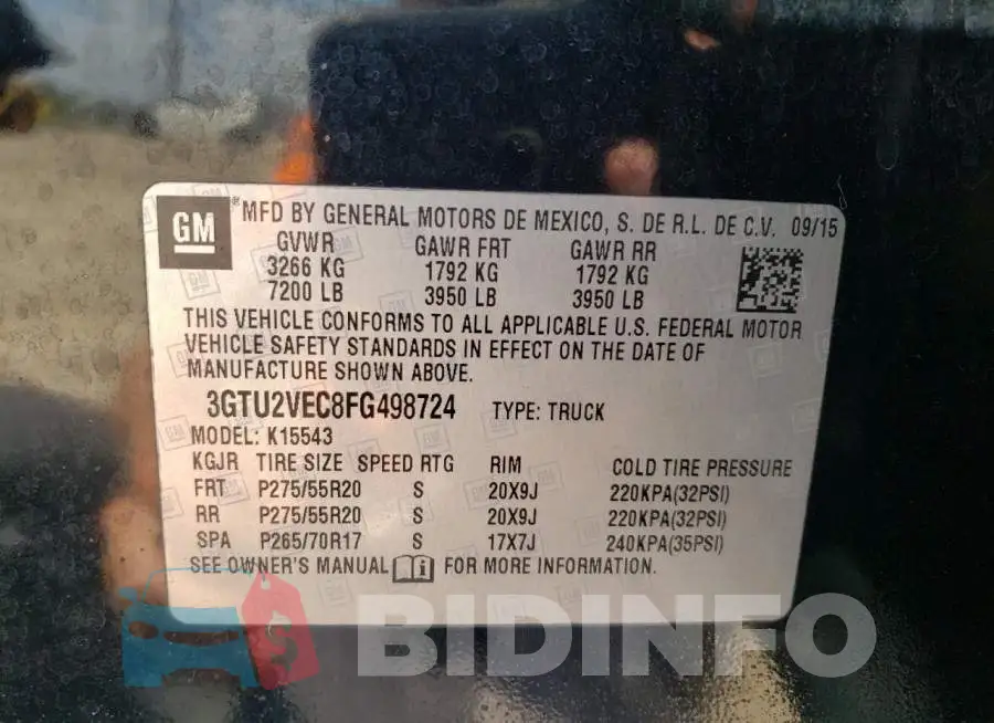 3GTU2VEC8FG498724 Photo# 12