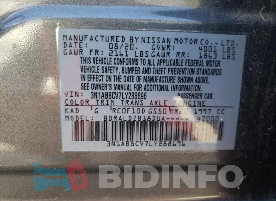 3N1AB8CV7LY288696 Photo# 12