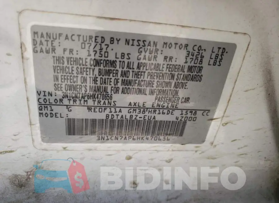 3N1CN7AP6HK470656 Photo# 12