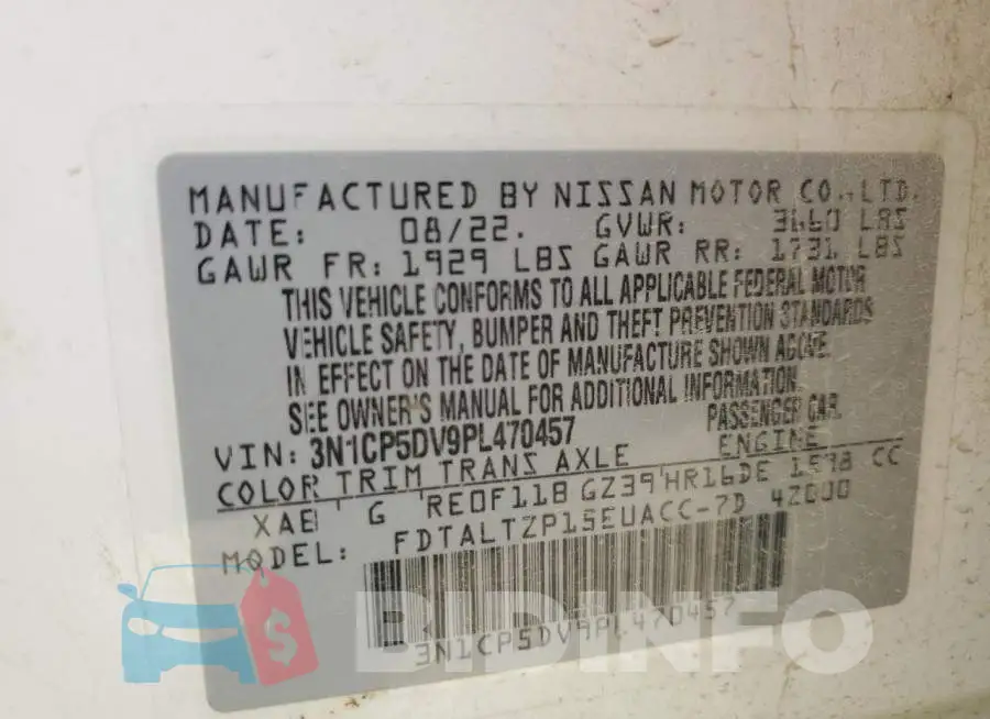 3N1CP5DV9PL470457 Photo# 13