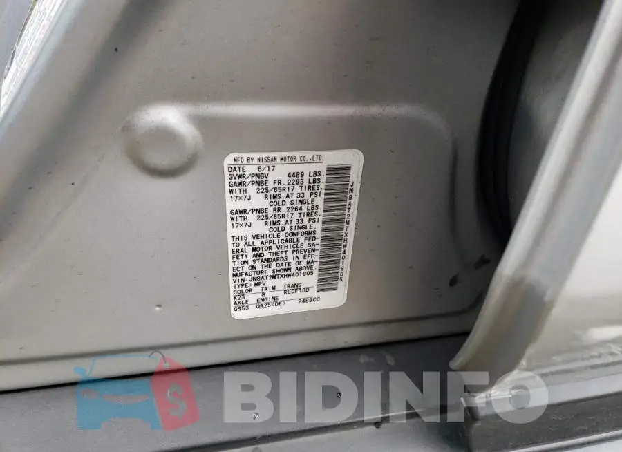JN8AT2MTXHW401905 Photo# 13
