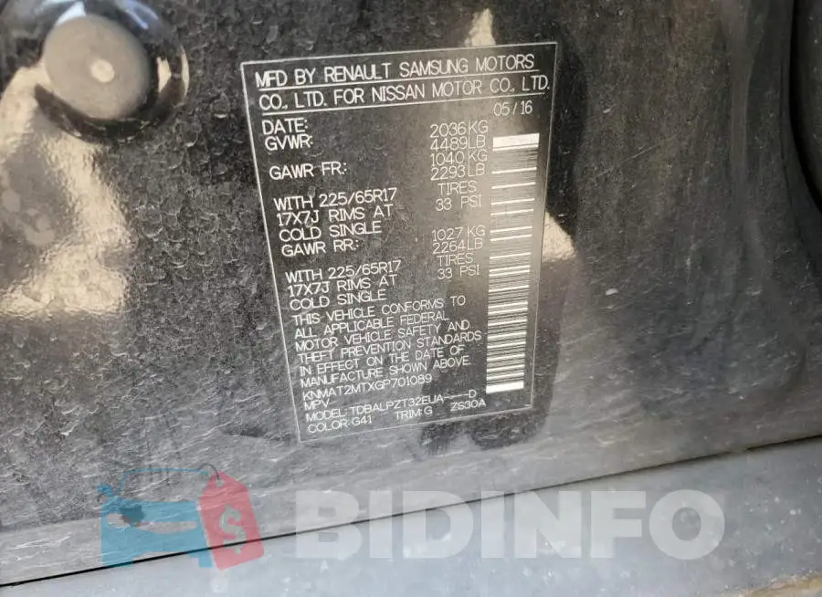 KNMAT2MTXGP701089 Photo# 12
