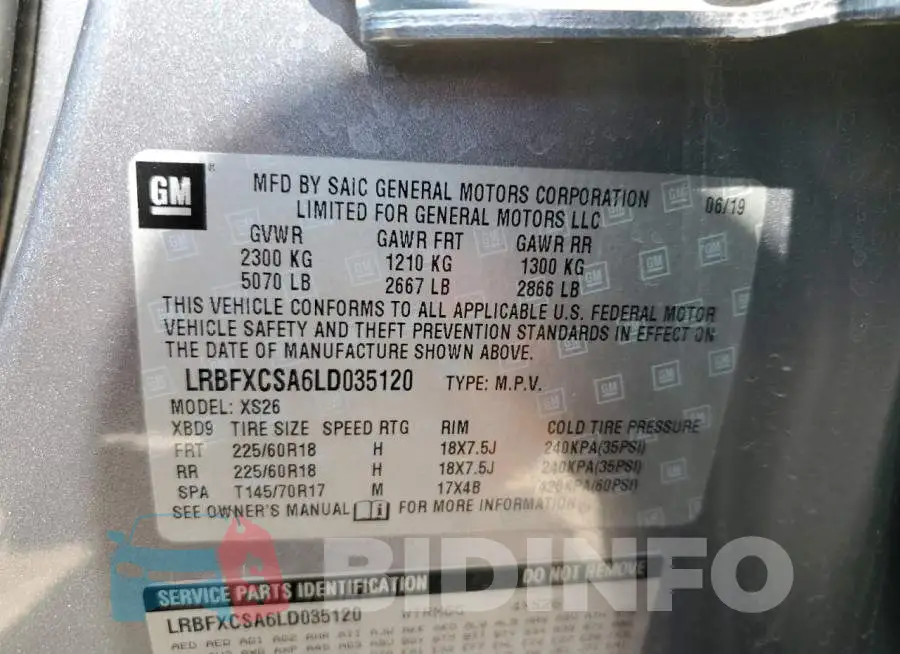LRBFXCSA6LD035120 Photo# 12