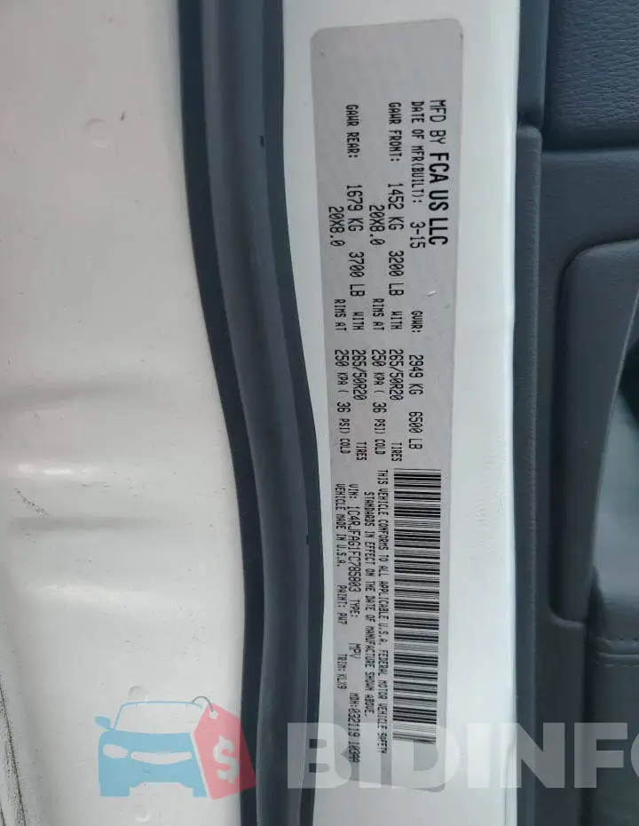 1C4RJFAG1FC785803 Photo# 13