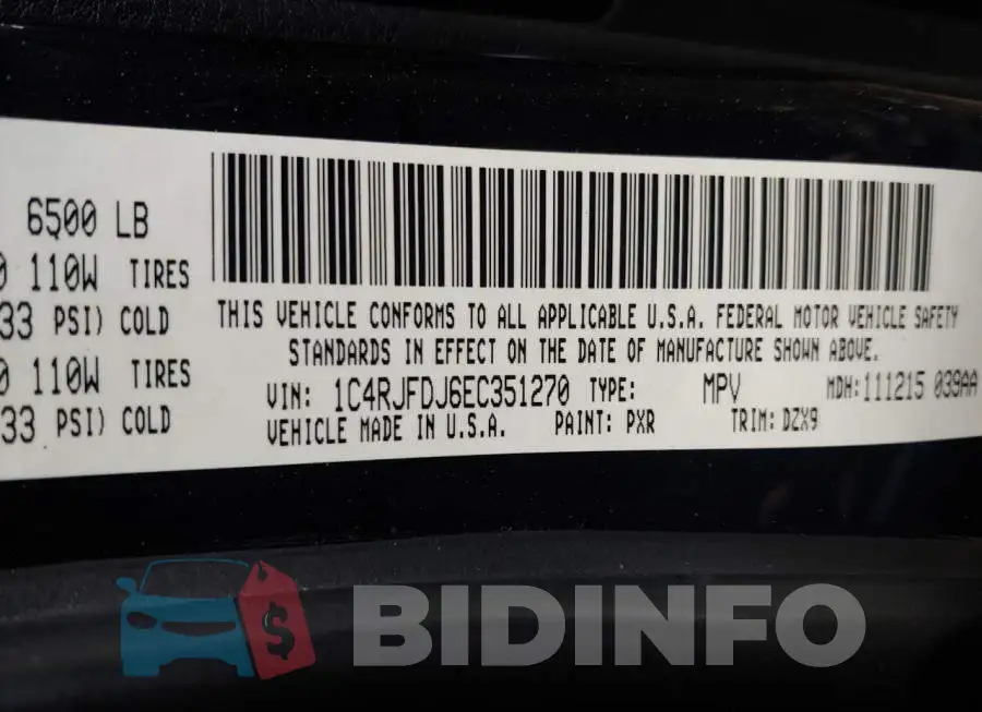 1C4RJFDJ6EC351270 Photo# 10