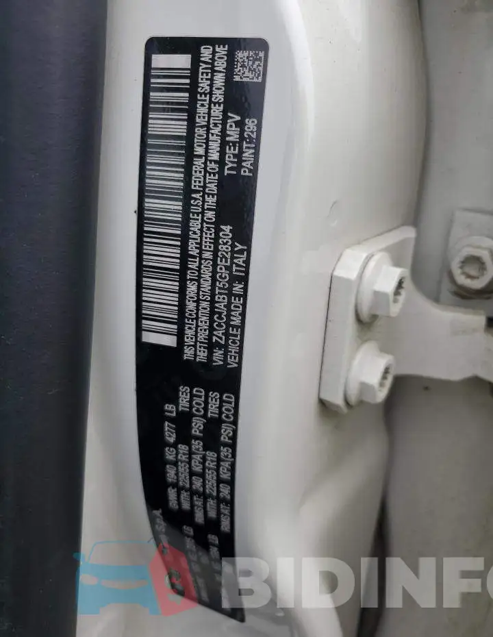 ZACCJABT5GPE28304 Photo# 12