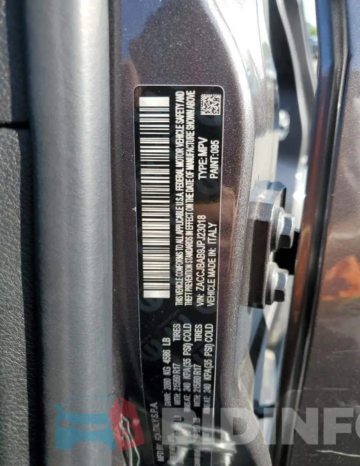 ZACCJBAB9JPJ23018 Photo# 12