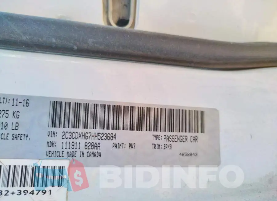 2C3CDXHG7HH523684 Photo# 12