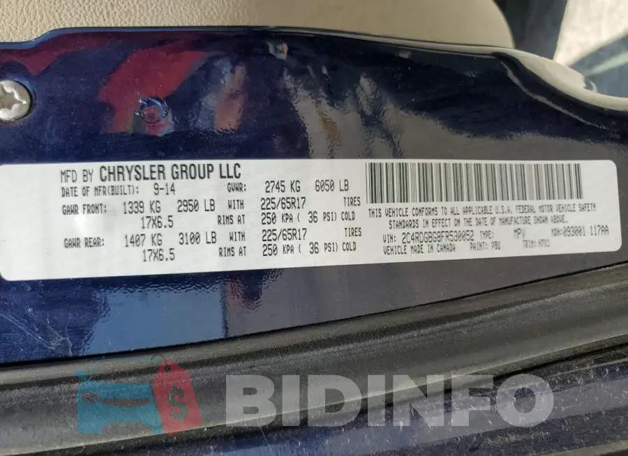 2C4RDGBG8FR530052 Photo# 13