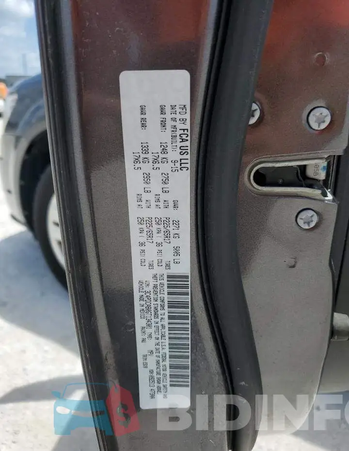 3C4PDCAB0GT134301 Photo# 14