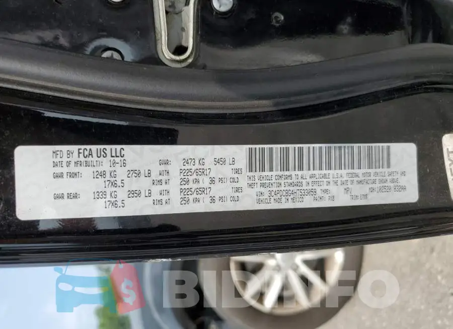 3C4PDCBG4HT533059 Photo# 13