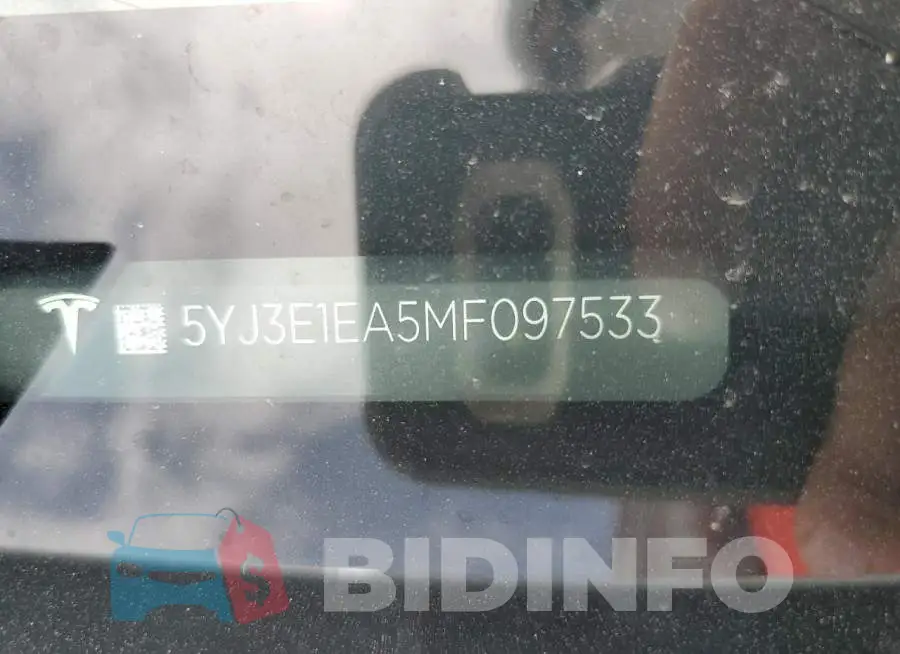 5YJ3E1EA5MF097533 Photo# 12