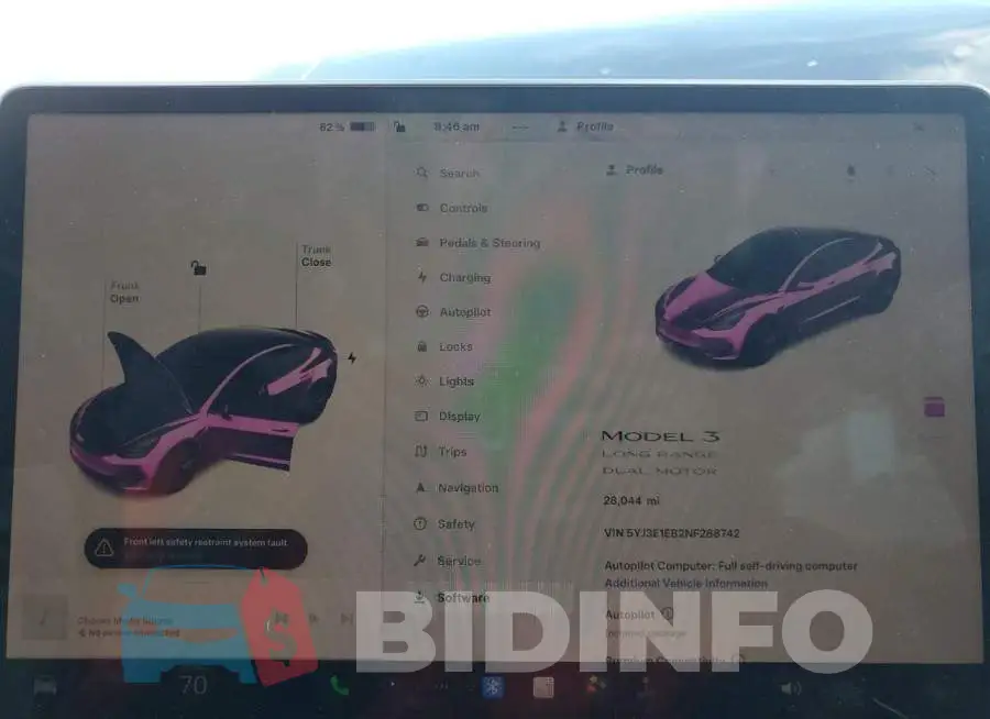 5YJ3E1EB2NF288742 Photo# 9